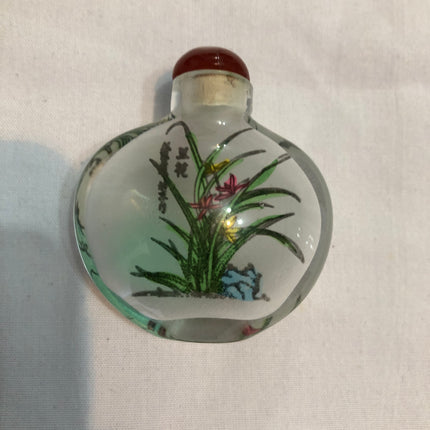 Hand Painted Oriental Snuff/Scent Bottle.