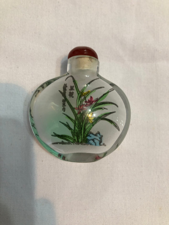 Hand Painted Oriental Snuff/Scent Bottle.
