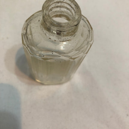 Antique Glass Silver Topped Dressing Table Bottle.