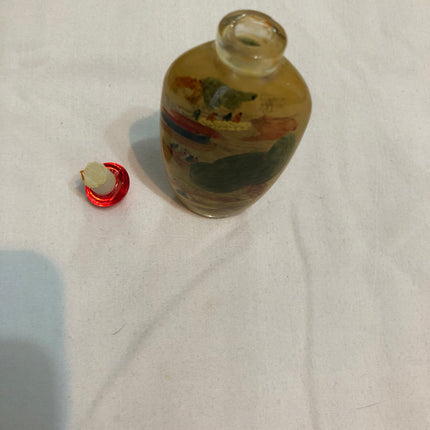 Inside Painted Oriental Snuff/Scent Bottle.