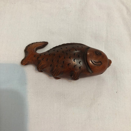 Vintage Carved Japanese Boxwood Netsuke.