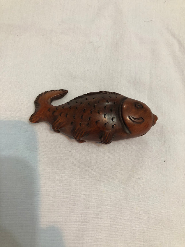 Vintage Carved Japanese Boxwood Netsuke.