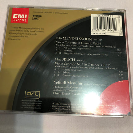 EMI Classics Mendelssohn & Bruch.