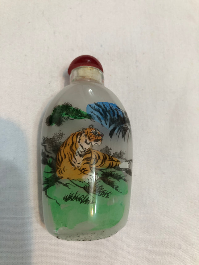 Inside Painted Oriental Snuff/Scent Bottle.