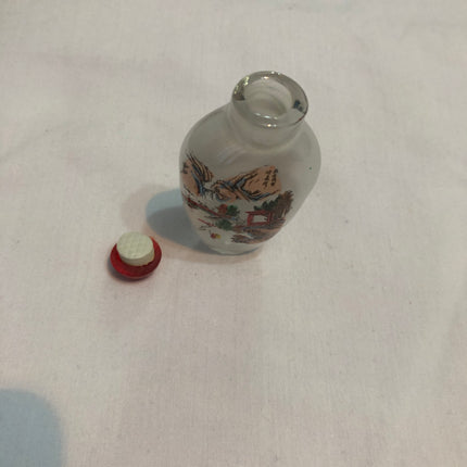 Inside Painted Oriental Snuff/Scent Bottle.