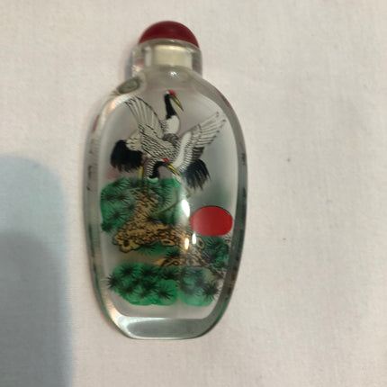 Inside Painted Oriental Snuff/Scent Bottle.