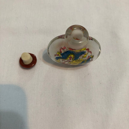 Inside Painted Oriental Snuff/Scent Bottle.