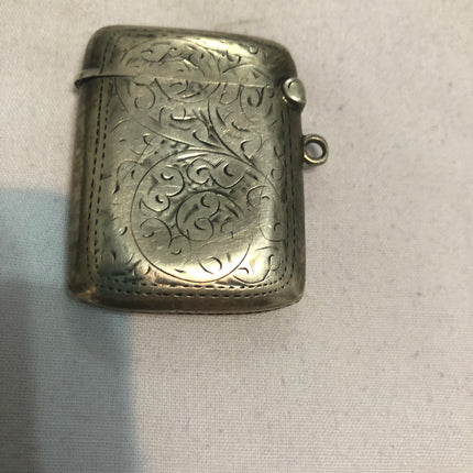 Antique Silver Vesta Case.