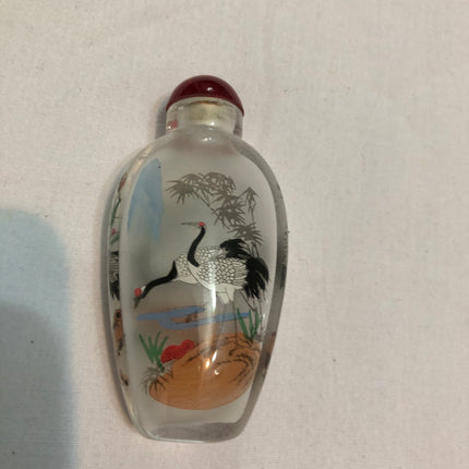 Inside Painted Oriental Snuff/Scent Bottle.