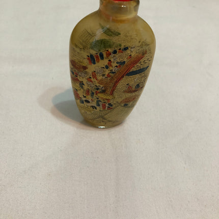 Inside Painted Oriental Snuff/Scent Bottle.