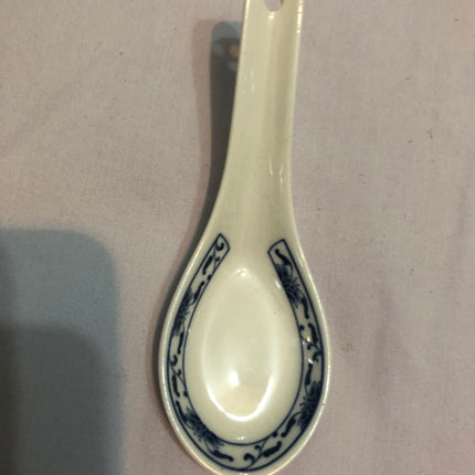 Set Of Chinese Rice Dishes & Spoons.