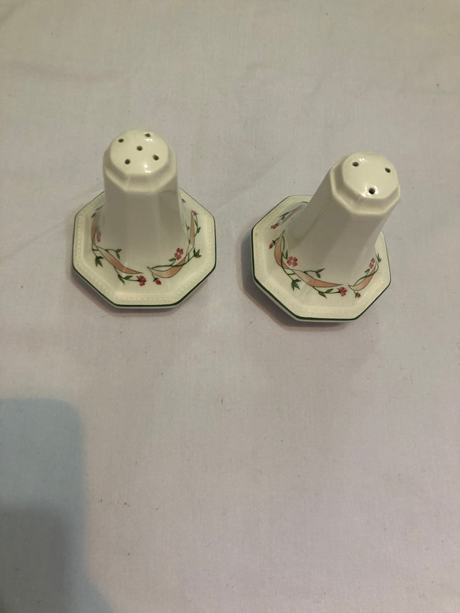 Johnson Bros Eternal Beau Salt & Pepper Pots.