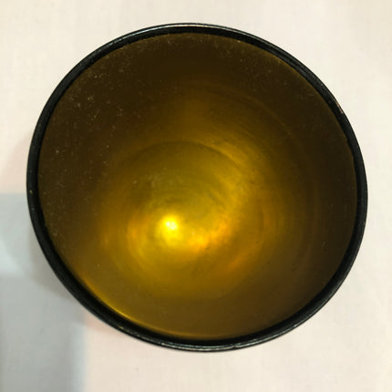 Vintage Russian Khokhloma Plate, Cups & Musical Decanter.