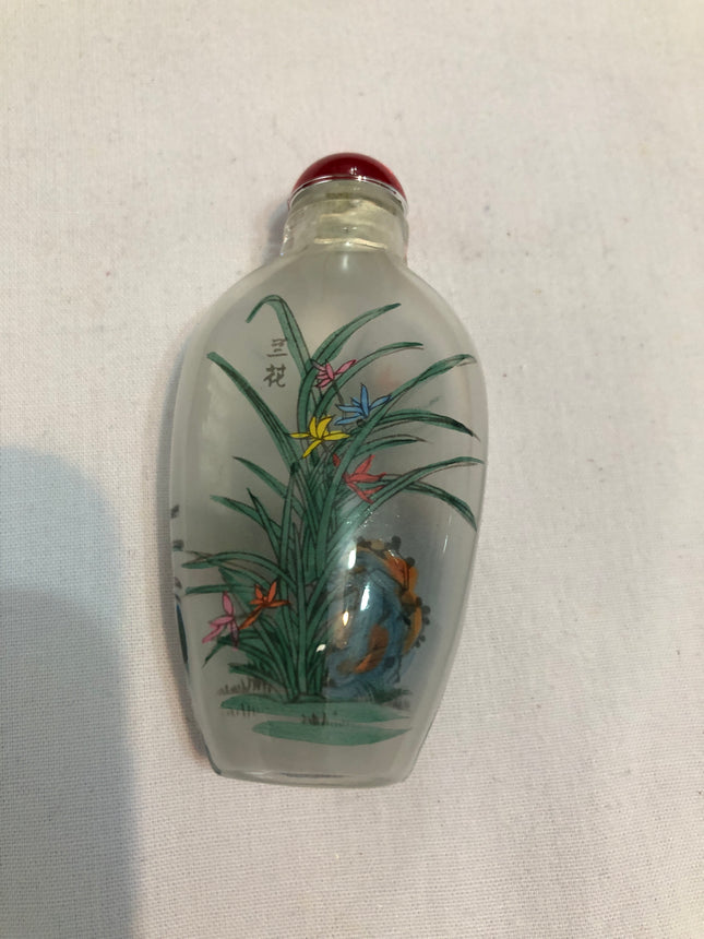 Inside Painted Oriental Snuff/Scent Bottle.