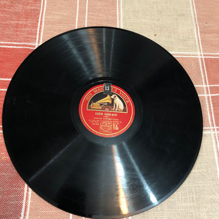 Enrico Caruso 78rpm Record Singing Addio & Deh Oh lO Ritorni.