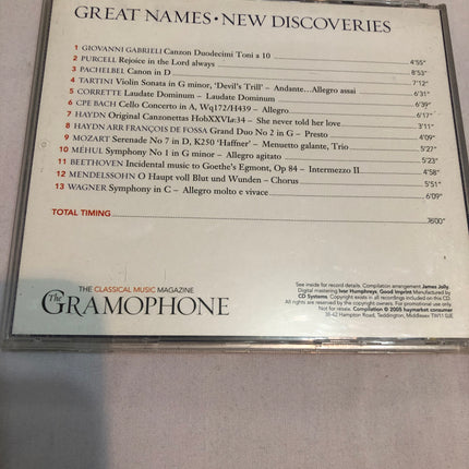 Great Names - New Discoveries CD