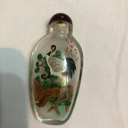 Inside Painted Oriental Snuff/Scent Bottle.