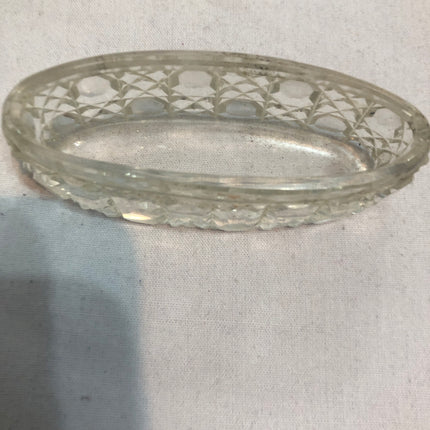 Antique Silver Topped Dressing Table Pot.