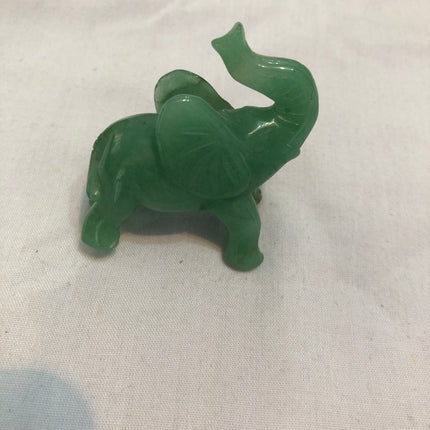 Oriental Jade Elephant Sculpture.