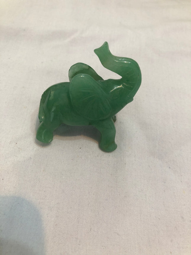 Oriental Jade Elephant Sculpture.