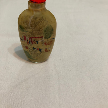 Inside Painted Oriental Snuff/Scent Bottle.