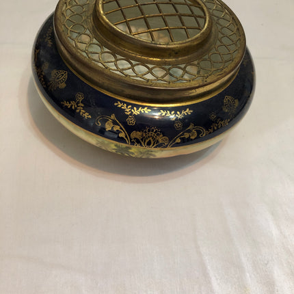 Camel China Desert Scene Antique Rose Bowl.