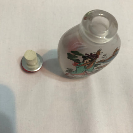 Inside Painted Oriental Snuff/Scent Bottle.