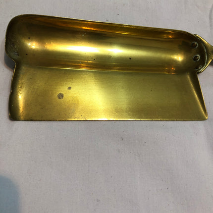 Brass Table Shovel With Mayflower Ship Handle.