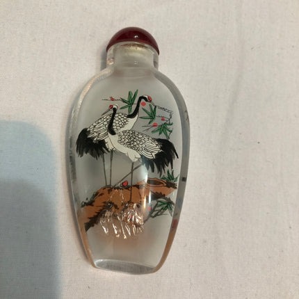 Inside Painted Oriental Snuff/Scent Bottle.