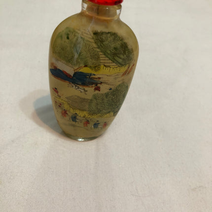 Inside Painted Oriental Snuff/Scent Bottle.