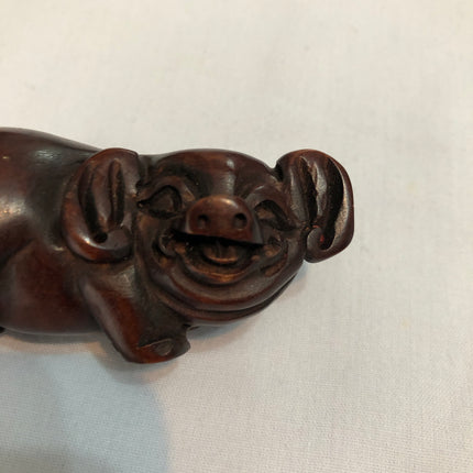 Vintage Carved Japanese Boxwood Netsuke.