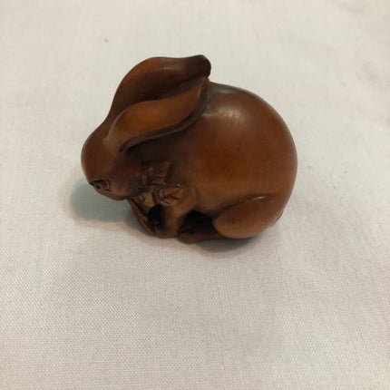 Vintage Carved Japanese Boxwood Netsuke.
