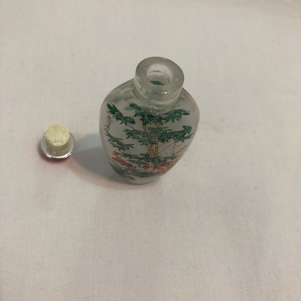 Inside Painted Oriental Snuff/Scent Bottle.