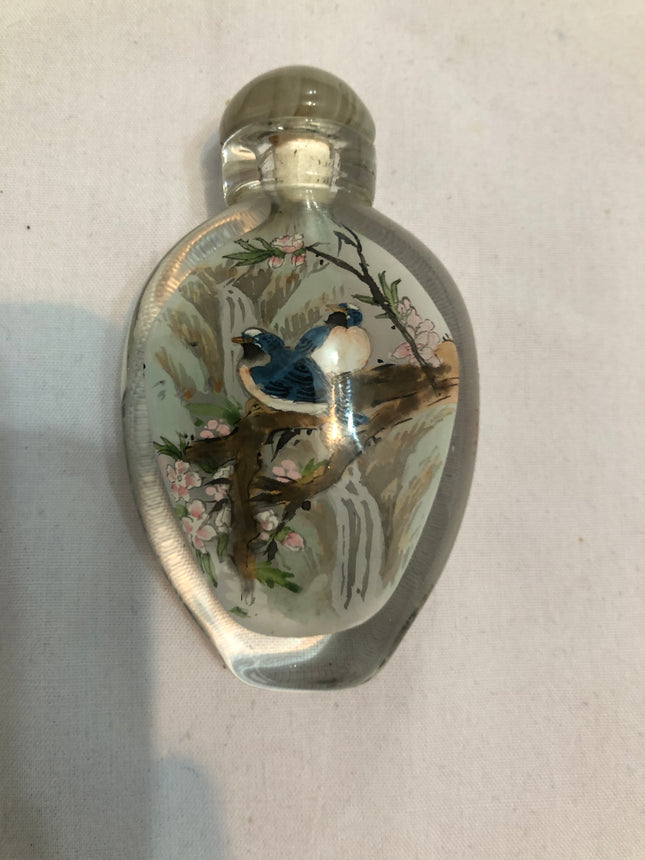 Inside Painted Oriental Snuff/Scent Bottle.
