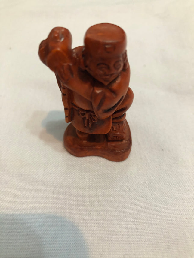 Vintage Carved Japanese Boxwood Netsuke.