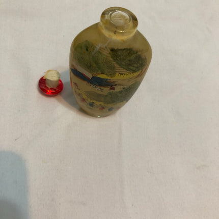 Inside Painted Oriental Snuff/Scent Bottle.