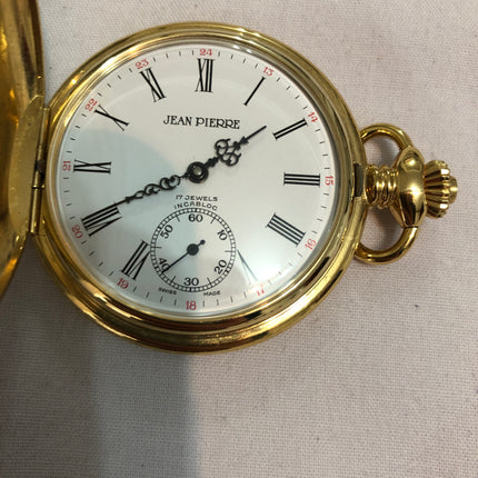 Jean Pierre Gold Plated Pocket Watch.
