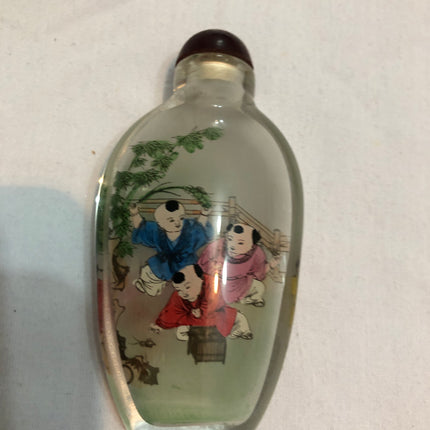 Inside Painted Oriental Snuff/Scent Bottle.