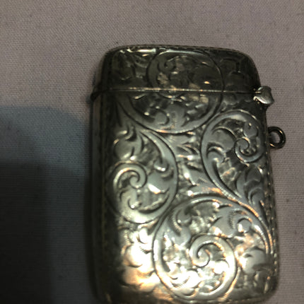 Antique Silver Vesta Case.
