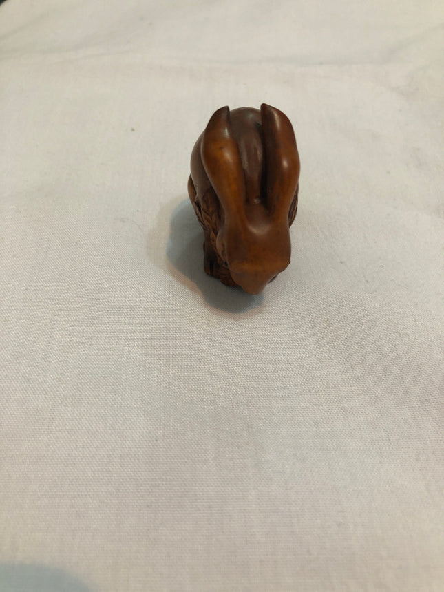 Vintage Carved Japanese Boxwood Netsuke.