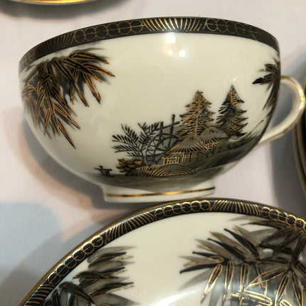 Genuine Kutani Hand Painted Tea Service.