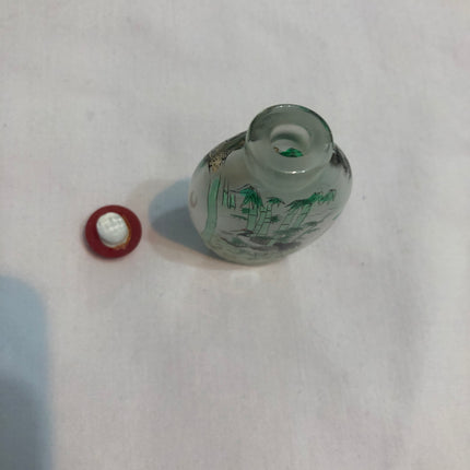 Inside Painted Oriental Snuff/Scent Bottle.