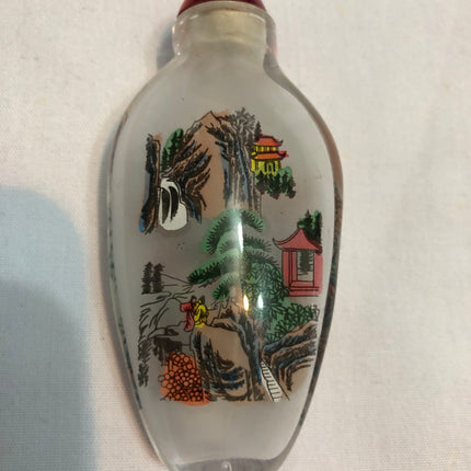 Inside Painted Oriental Snuff/Scent Bottle.