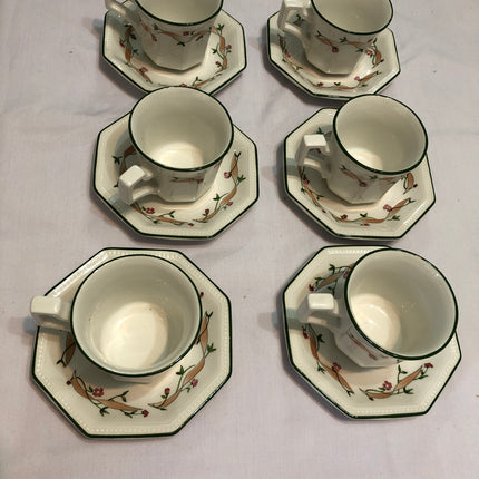 Johnson Bros Eternal Beau Coffee Cups & Saucers.