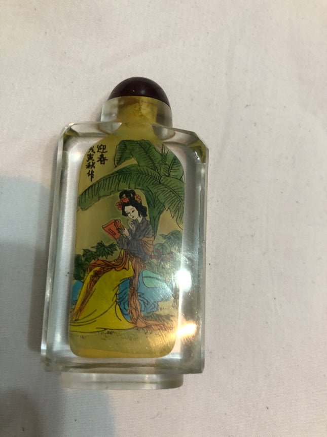 Inside Painted Oriental Snuff/Scent Bottle.