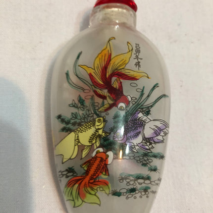 Inside Painted Oriental Snuff/Scent Bottles.