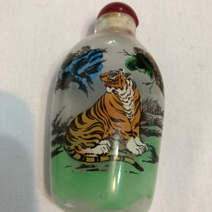 Inside Painted Oriental Snuff/Scent Bottle.
