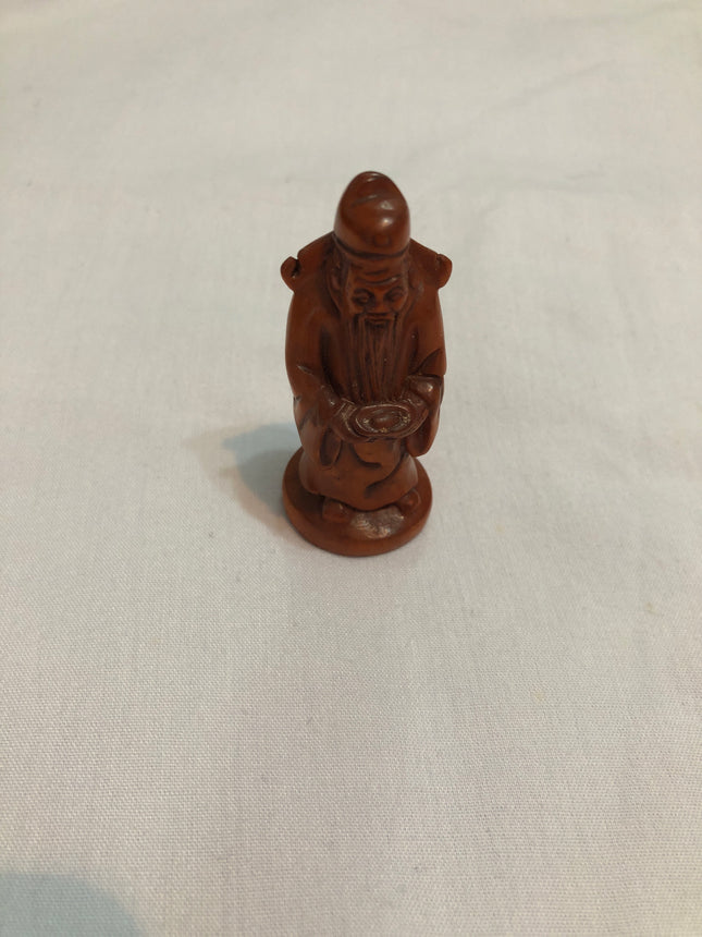 Vintage Carved Japanese Boxwood Netsuke.