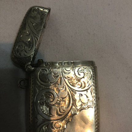 Antique Silver Vesta Case.