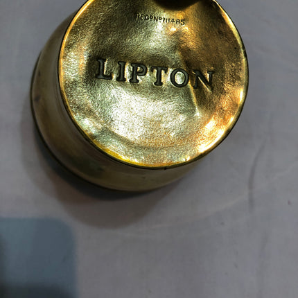 Liptons Souvenir Brass Tea Caddy From 1926 British Empire Exhibition.